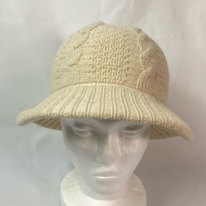 🛑SOLD🛑 Fedora Cable Chunky Knit Ivory Fedora Hat